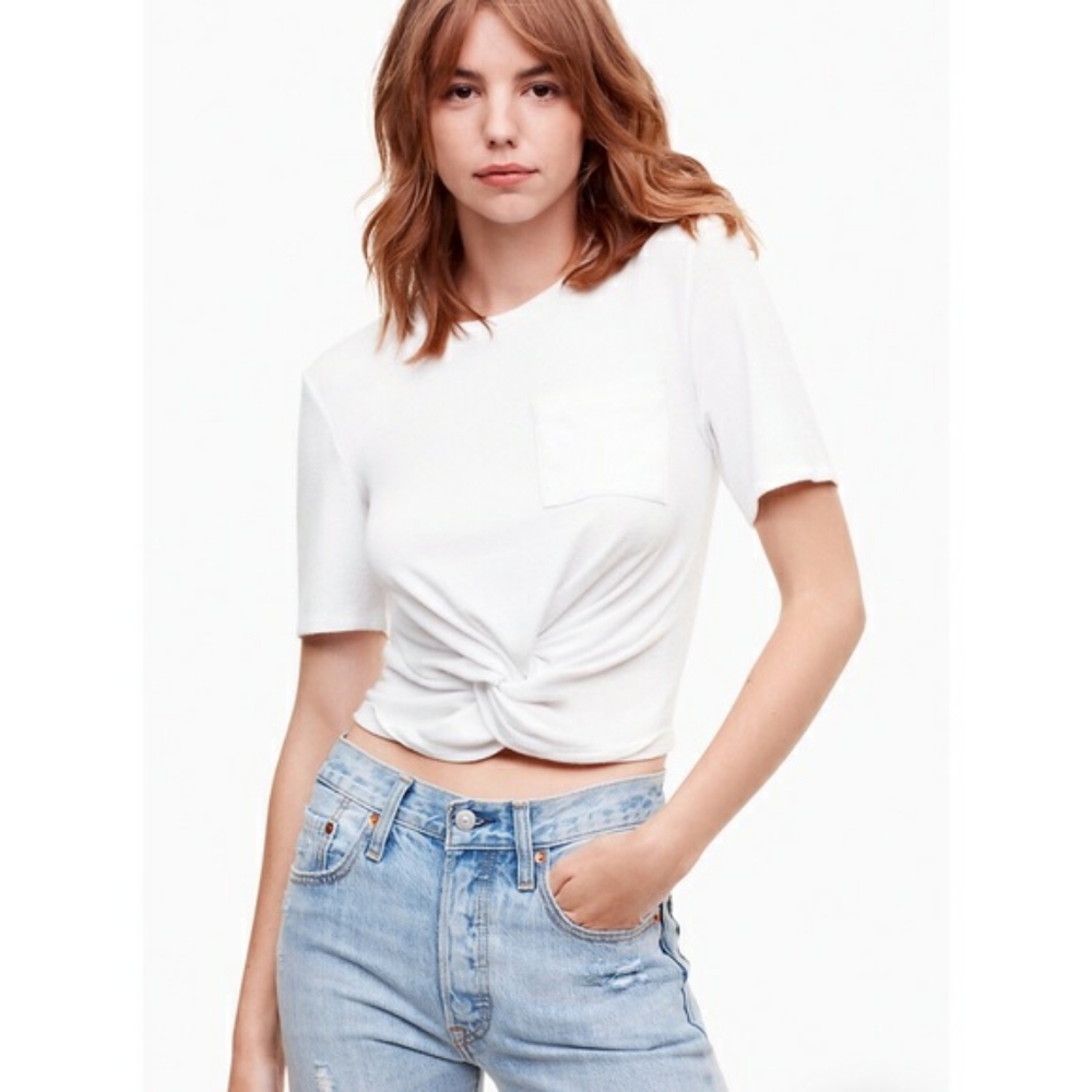 Knot front Wilfred Free crop t-shirt